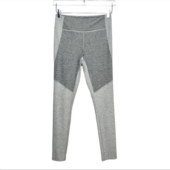 Outdoor voices grey color block high rise leggings small - Picture 1 of 8